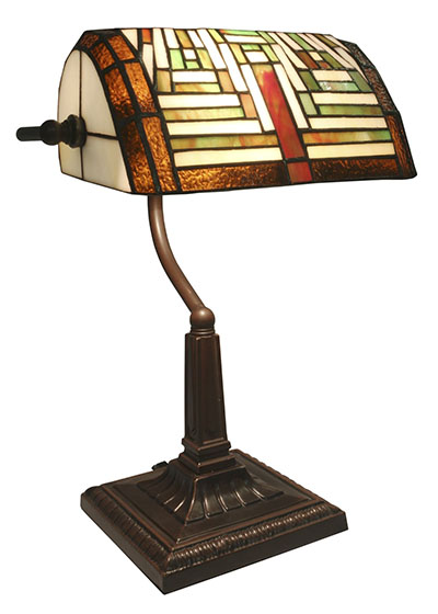 Tiffany Art Deco Bankers Lamp